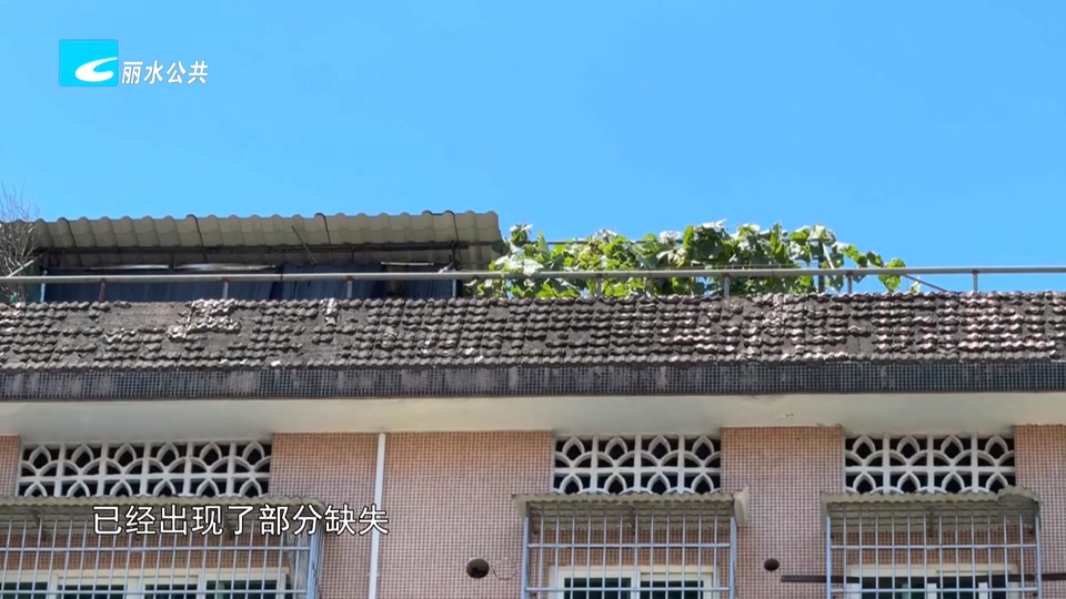 老白帮忙团 有事我帮忙:居民进出家门要靠墙走 小区琉璃瓦脱落亟待处置