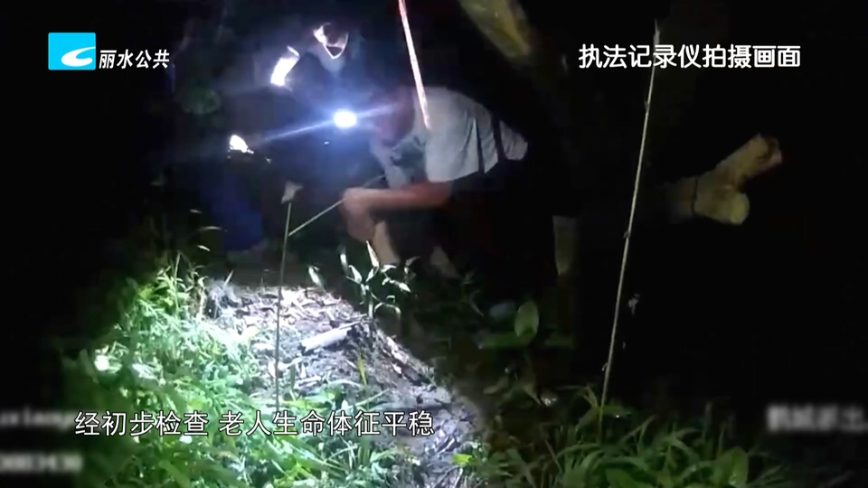 青田：七旬老人失联10小时 民警深夜搜山成功救回