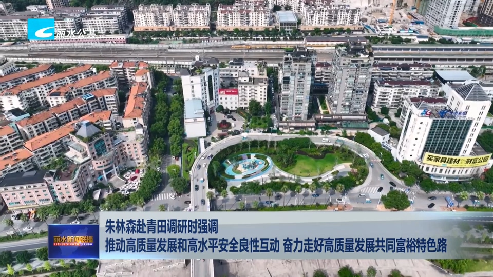 朱林森赴青田调研时强调 推动高质量发展和高水平安全良性互动 奋力走好高质量发展共同富裕特色路